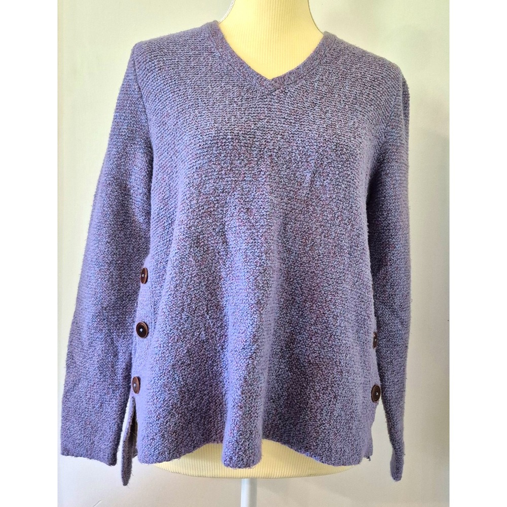 J. Jill Women's XS Petite Alpaca Blend Button Sweater Coastalgrandmother Cottage